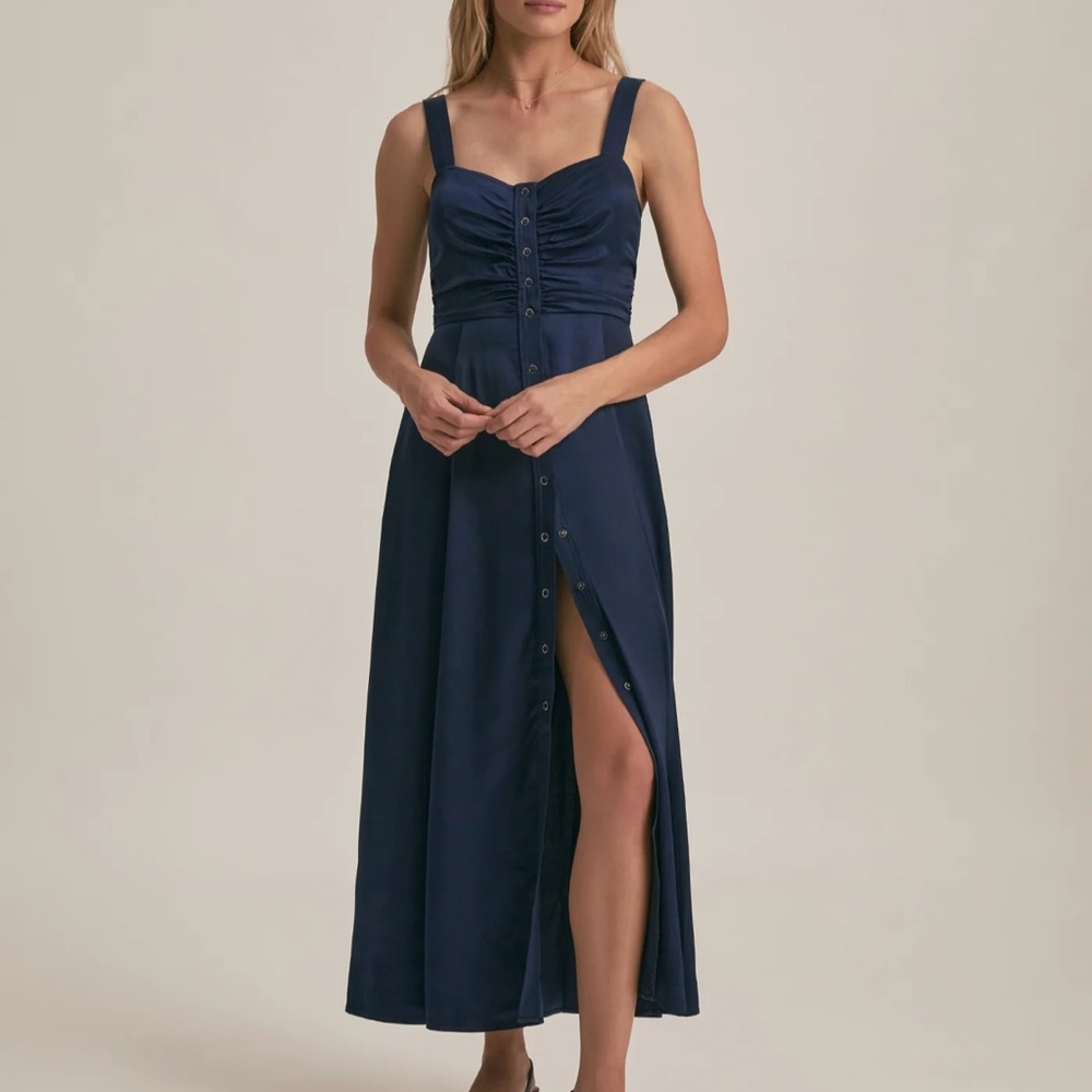 Elegant Navy Blue Maxi Dress